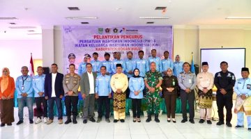 Wakapolres Rokan Hulu Hadiri Pelantikan Pengurus PWI Rokan Hulu