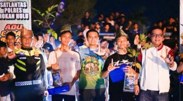 Polres Rokan Hulu Gelar Lomba Balap Lari Malam Hari, Salurkan Energi Anak Muda ke Arah Positif